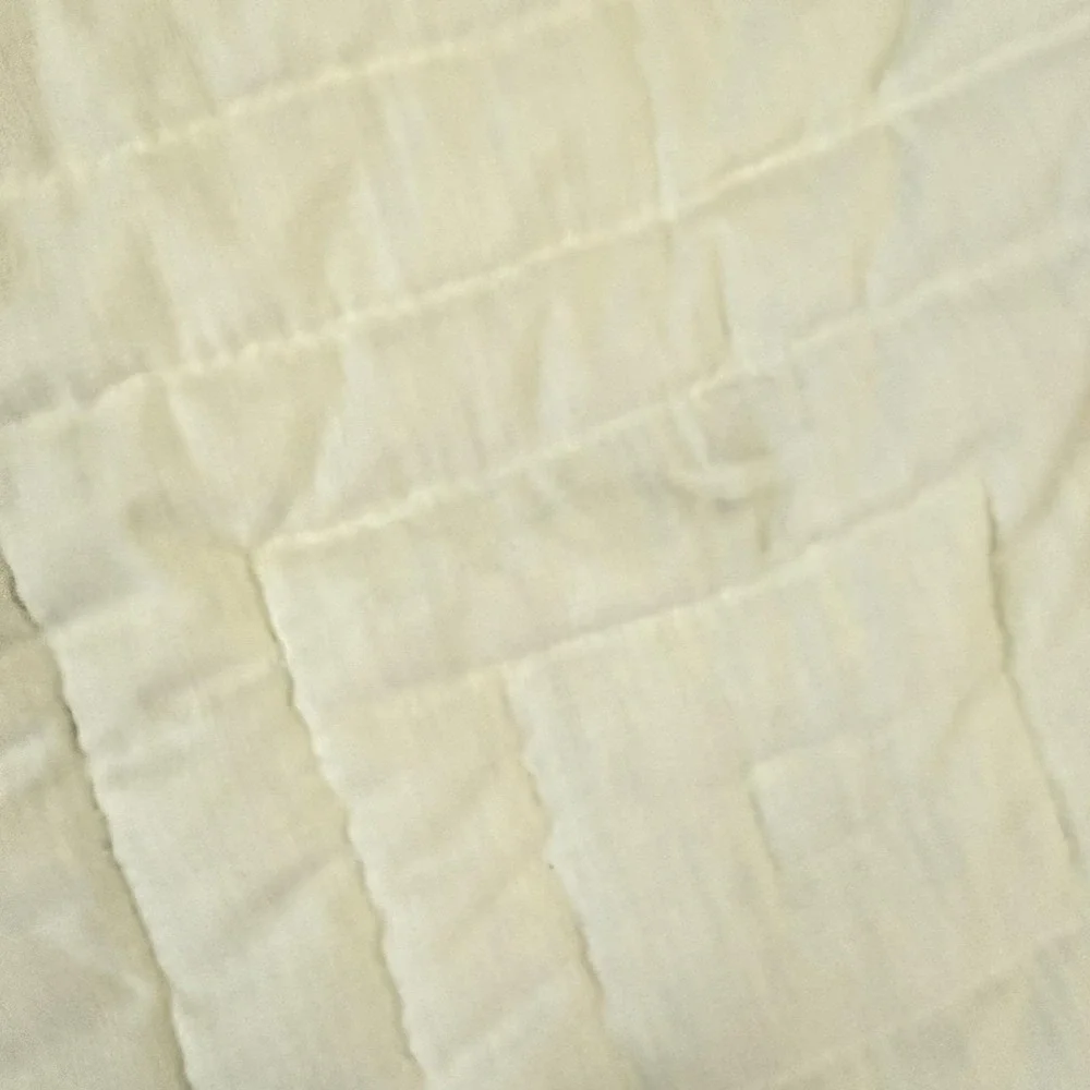 Vtg Log Cabin Quilt 102x86 Queen King Handmade Bedspread Floral Cottagecore